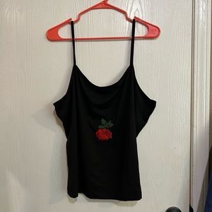 rose embroidery camisole